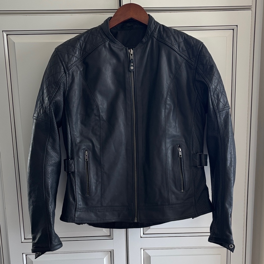 Street & Steel Athena Leather Jacket CE Vault Armor Motorcycle Women’s Large NEW